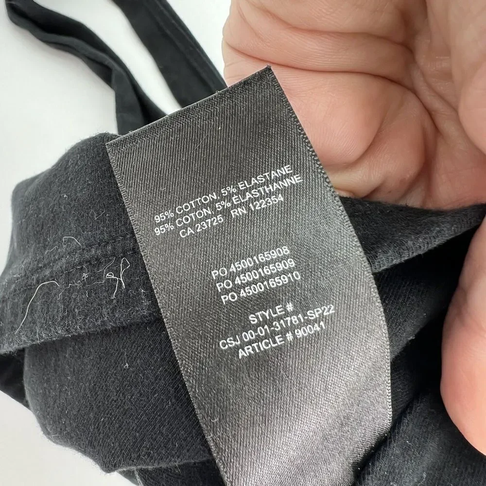 The Group Babaton Black Bralette Size Small